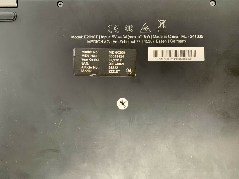 LAPTOP MEDION AKOYA E2218T MD 60200