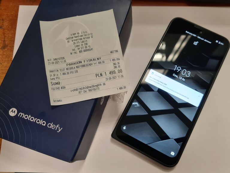 TELEFON MOTOROLA DEFY X-KOM 23.09.21