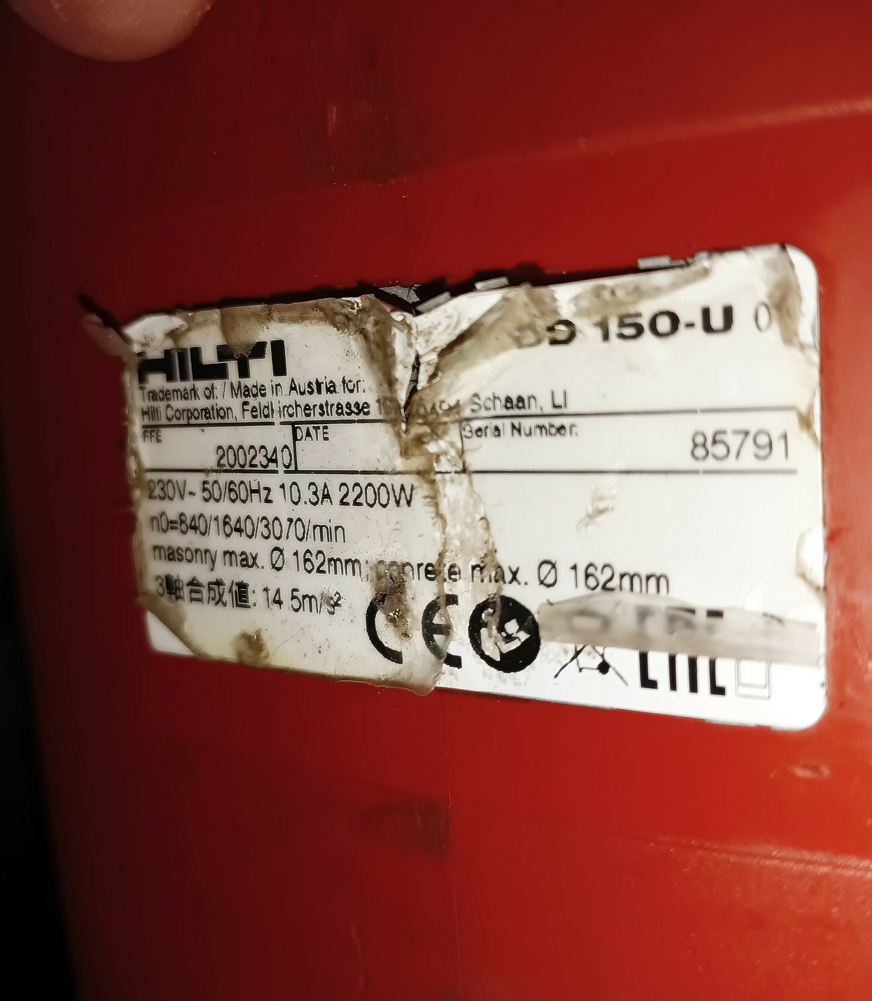 wiertnica-hilti-dd-150-u-marka-hilti