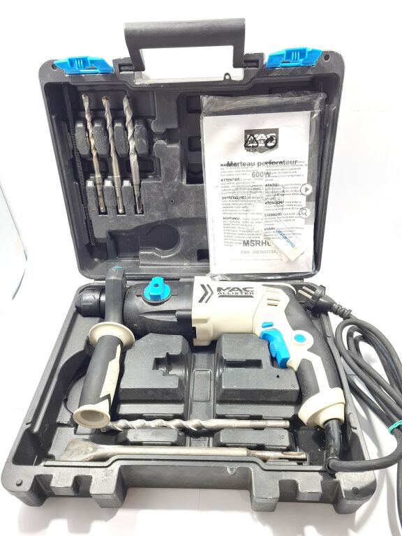 MŁOTOWIERTARKA MACALLISTER MSRH600 SDS PLUS+WALIZ