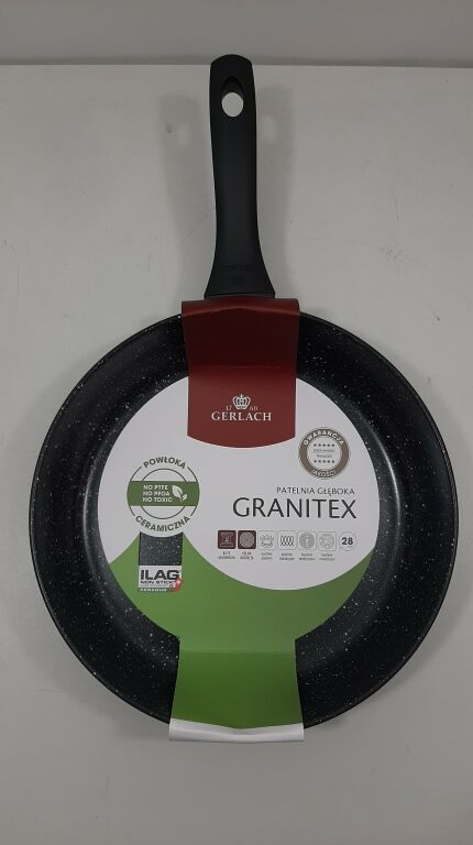 GERLACH PATELNIA GŁĘBOKA GRANITEX 28 CM