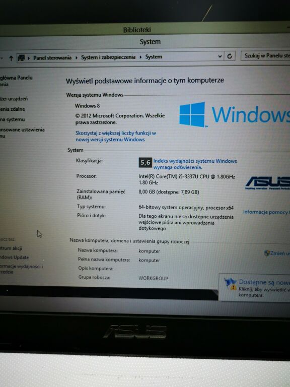 LAPTOP ASUS X550C