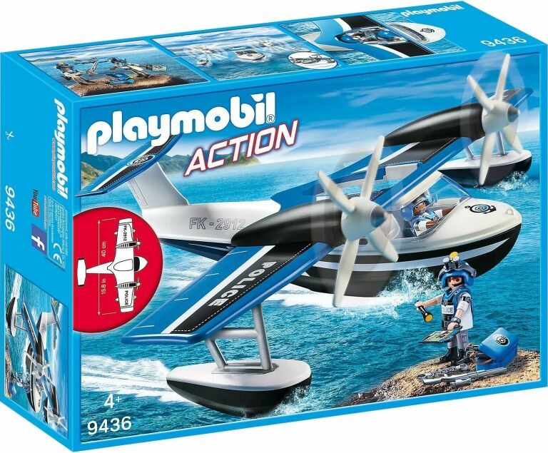 PLAYMOBIL ACTION POLICYJNY SAMOLOT 9436