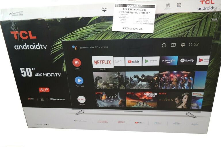 TELEWIZOR LED TCL 50P715 4K UHD 50"