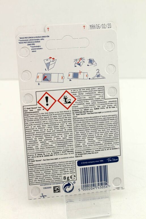 ODŚWIEŻACZ ZAPACH DO SZAFY GLADE PURE CLEAN LINEN