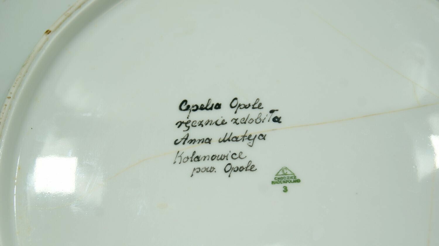 recznie-malowany-talerz-cepelia-opole-chodziez-stan-do-renowacji