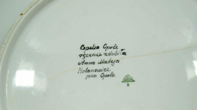 recznie-malowany-talerz-cepelia-opole-chodziez-stan-do-renowacji