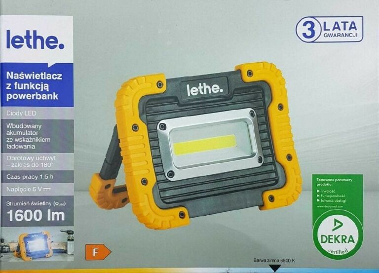 NAŚWIETLACZ Z FUNKCJĄ POWERBANK LETHE TS-WL501