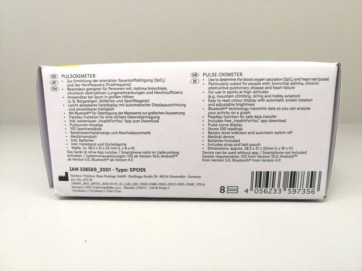 pulsoksymetr-silvercrest-spo55-bluetooth-funkcje-wskaznik-poziomu-baterii