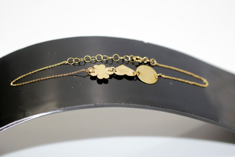 zlota-celebrytka-bransoletka-333-kolo-serce-kwiat-material-zloto