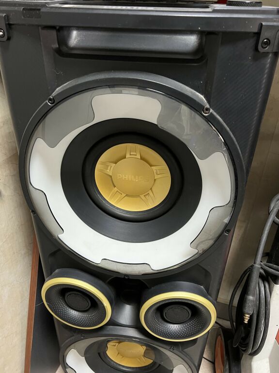 WIEŻA PHILIPS NTRX500 650W USB BLUETOOTH DJ LED