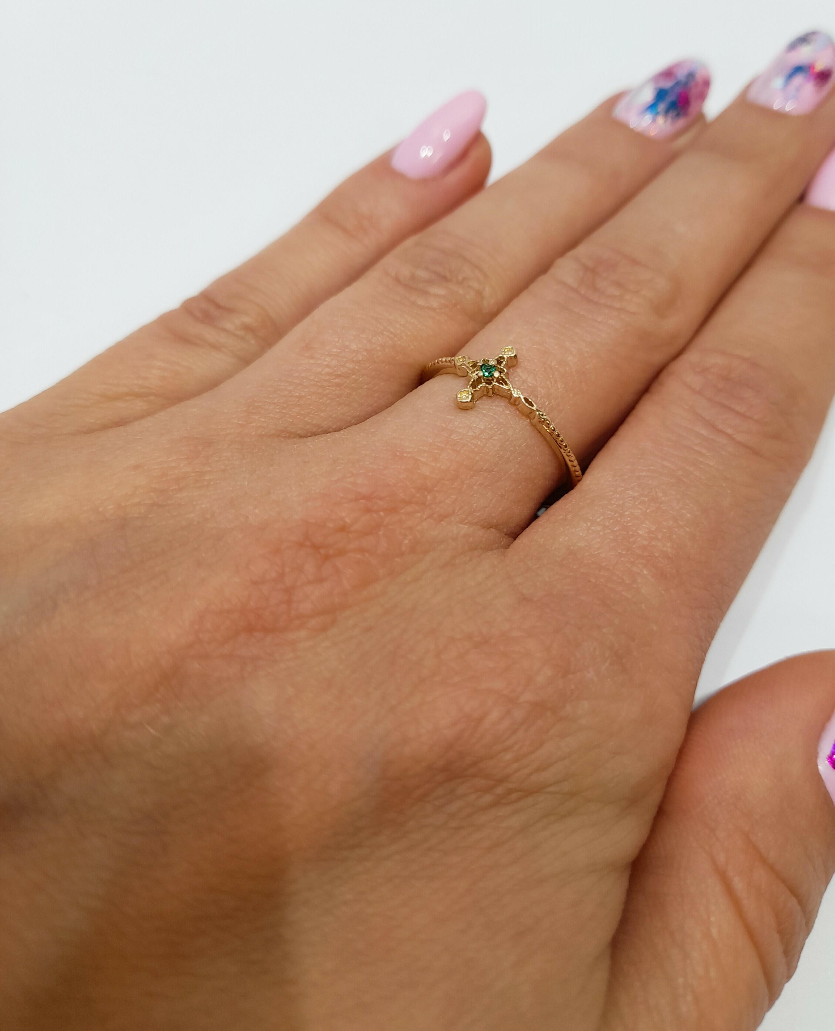 zloty-pierscionek-zielona-cyrkonia-123g-rodzaj-2205-2