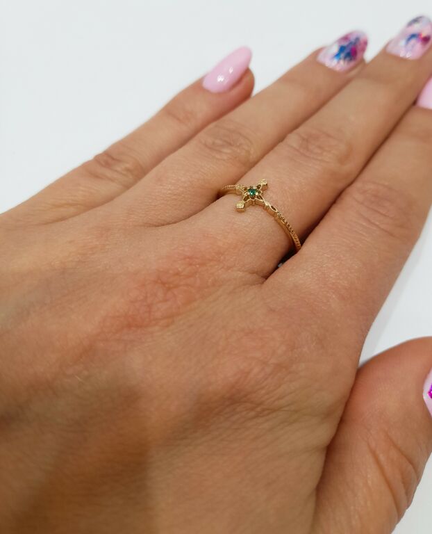 zloty-pierscionek-zielona-cyrkonia-123g-rodzaj-2205-2