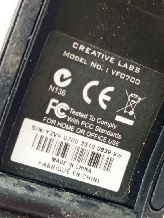 Creative labs sales vf0700