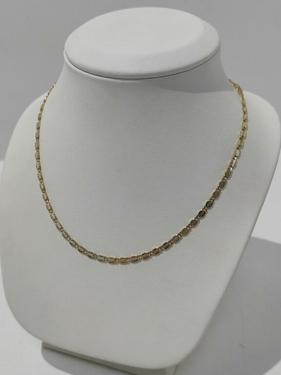 ŁAŃCUSZEK ZE ŻŁOBIENIAMI 585 8,74G 60 CM