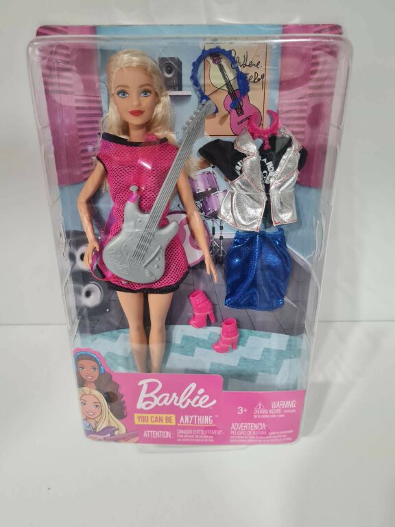 BARBIE GWIAZDA ROCKA Z GITARĄ GDJ34
