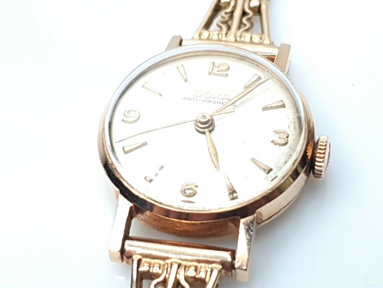 oryginalny-zloty-zegarek-doxa-13716-14k-2318g-rodzaj-paska-bransoleta