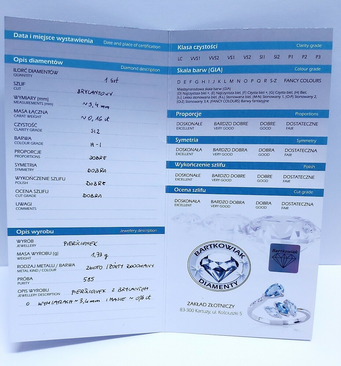 okazja-piekny-zloty-pierscionek-z-diamentem-apart-rodzaj-wyrob-jubilerski