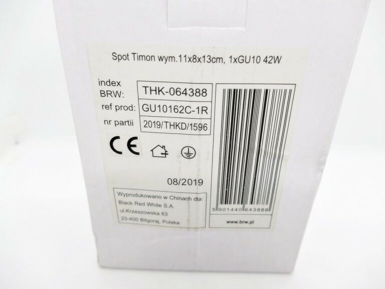 LAMPA PODSUFITOWA SPOT TIMON BLACK RED WHITE