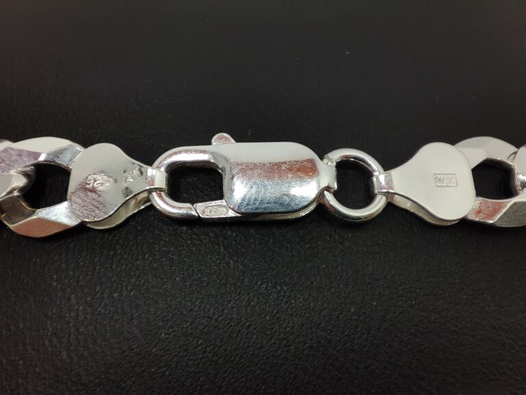 NOWA SREBRNA BRANSOLETKA FIGARO P925 W14,4 D22