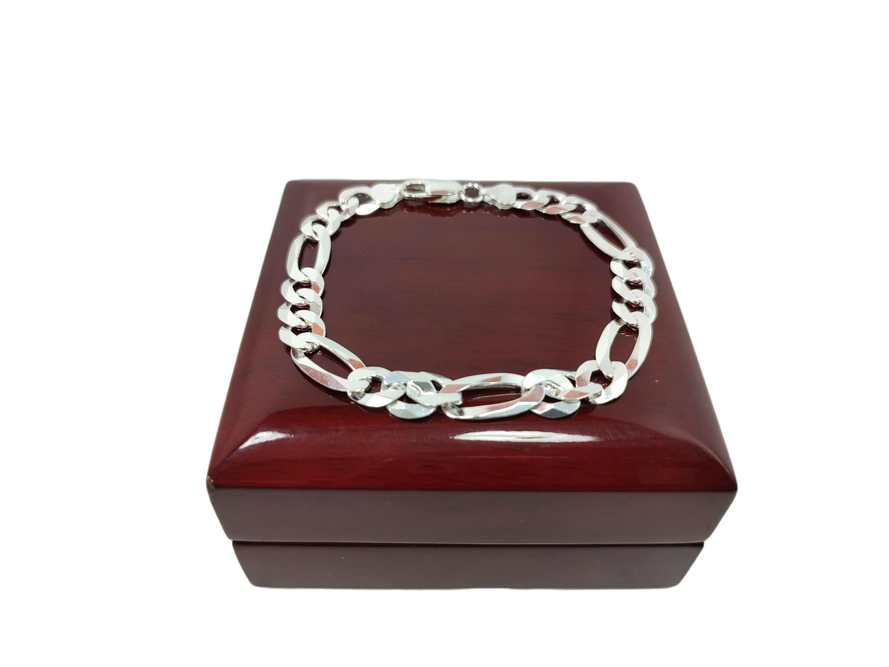 nowa-srebrna-bransoletka-figaro-p925-w144-d22-zwyciestwa-9-gliwice-g1