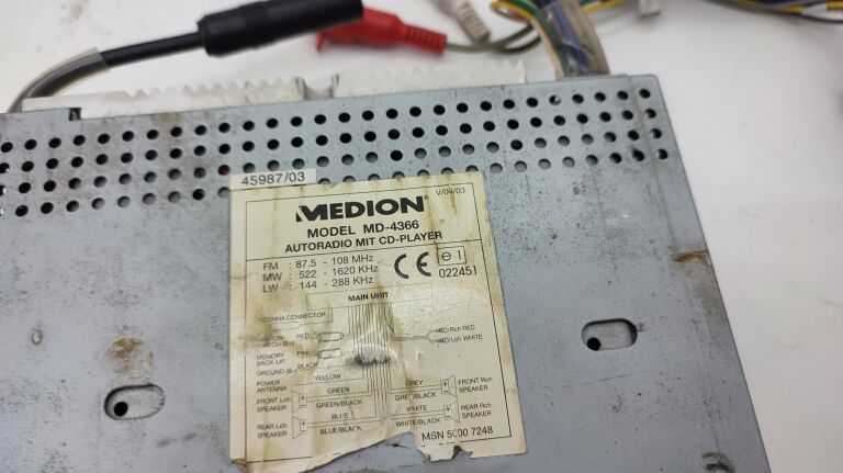 radio-samochodowe-medion-md-4366-na-czesci-rodzaj-akcesoryjny