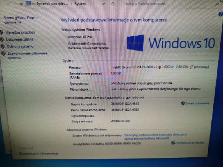 KOMPUTER DELL PRECISION T7910 E5 128GB RAM 500 GB