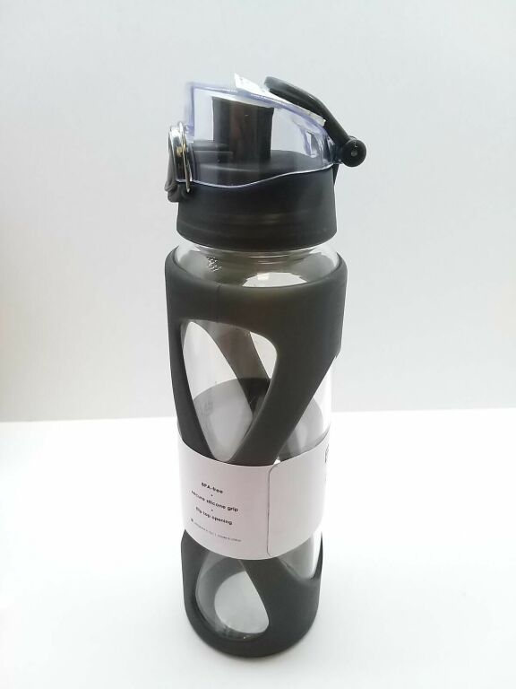 BUTELKA BINO GLASS BOTTLE 650 ML SZARA