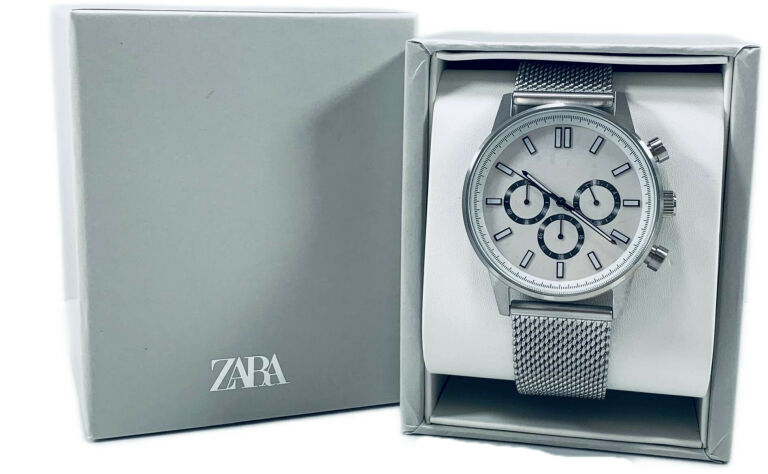 ZEGAREK DAMSKI ZARA 5ATM MESH SILVER 25CM +PUDEŁK