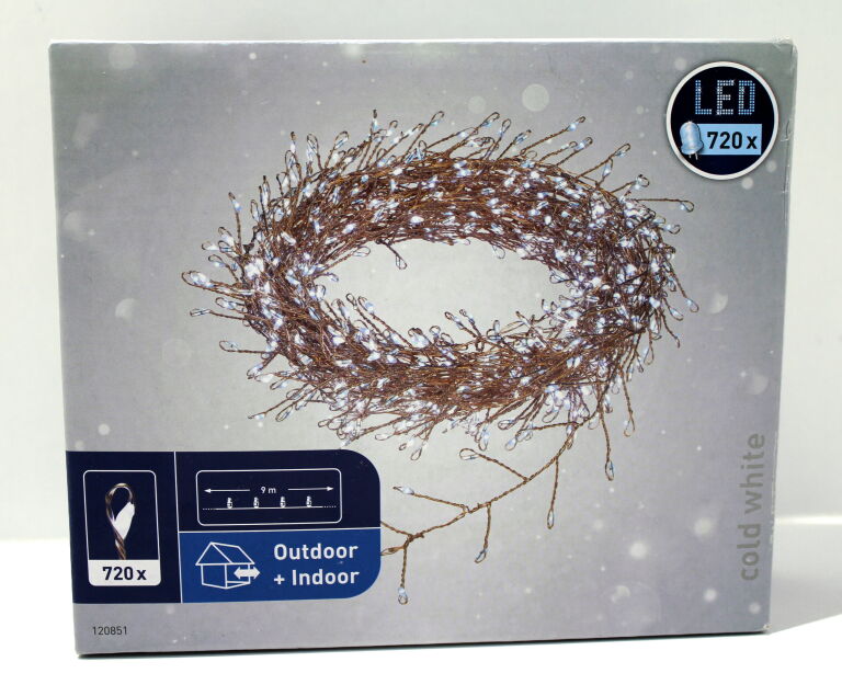 ŁAŃCUCH ŚWIETLNY OBI 720 LED ZIMNY BIAŁY 9M