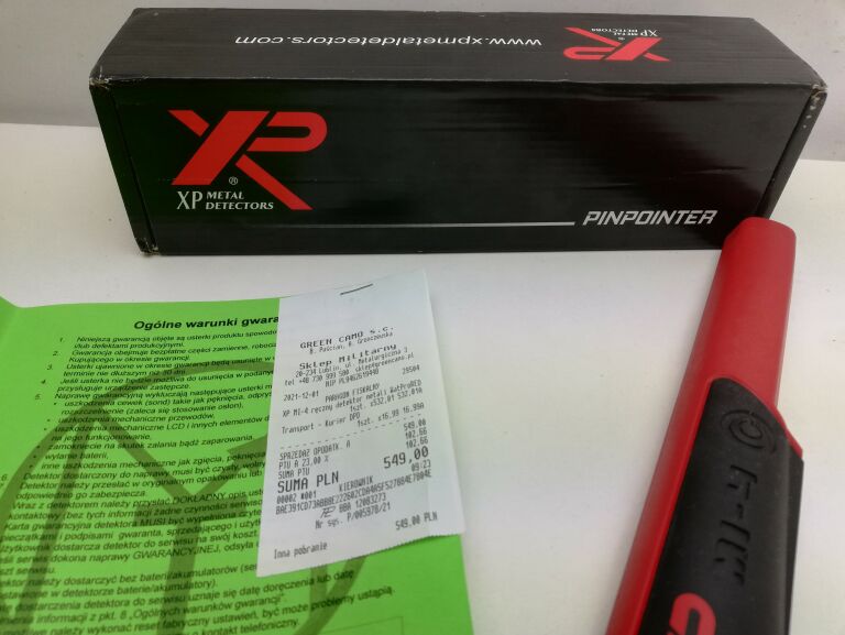 XP PINPOINTER MI-4 @GW 24MIESIĄCE