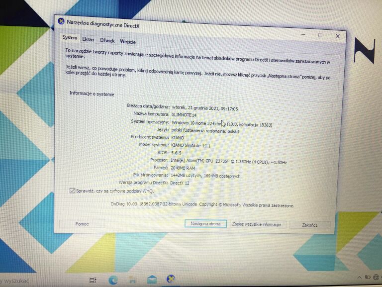 LAPTOP KIANO SLIM NOTE 14.1