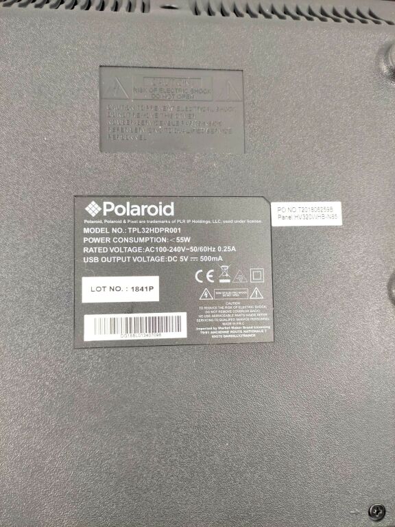 TELEWIZOR POLAROID TPL32HDPR001 (BEZ PILOTA)