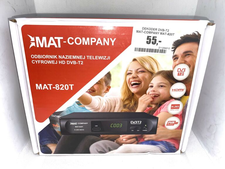 DEKODER DVB-T2 MAT-COMPANY MAT-820T