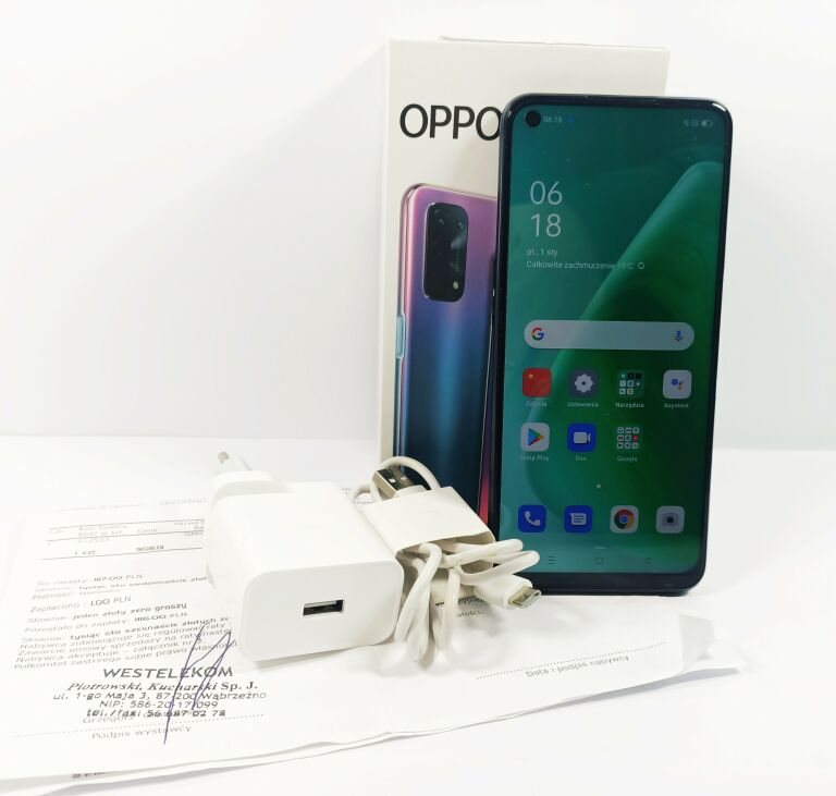 SMARTFON OPPO A74 5G KOMPLET 6/128GB GWARANCJA!