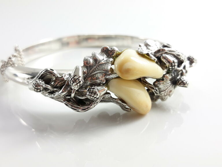 komplet-bizuteria-mysliwska-grandle-srebro-7265g-motyw-inny-ksztalt