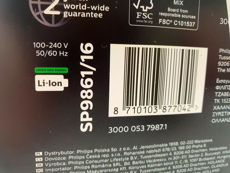 GOLARKA MASZYNKA PHILIPS SHAVER S9000 SP9861/16