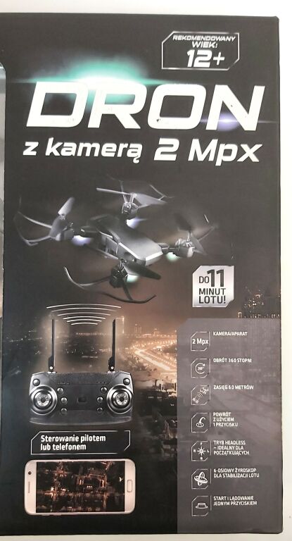 DRON Z KAMERĄ 2MPX ZESTAW