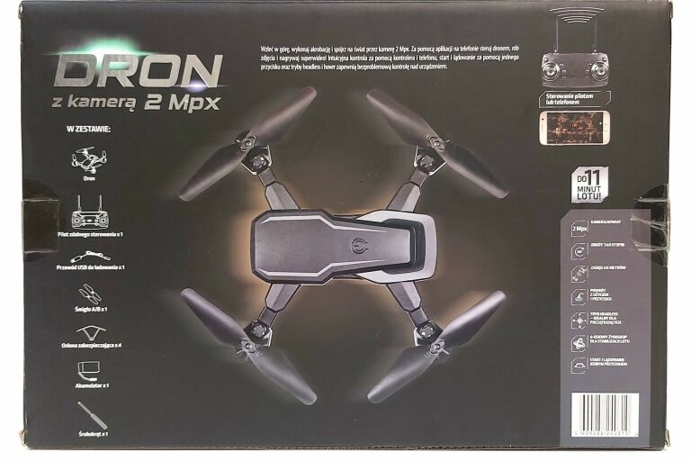 DRON Z KAMERĄ 2MPX ZESTAW