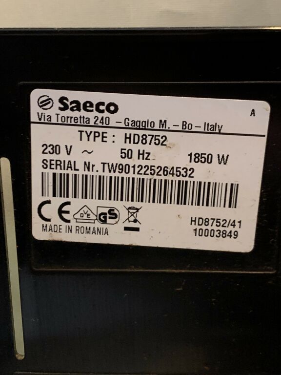 EKSPRES DO KAWY PHILIPS SAECO INTELIA HD8752