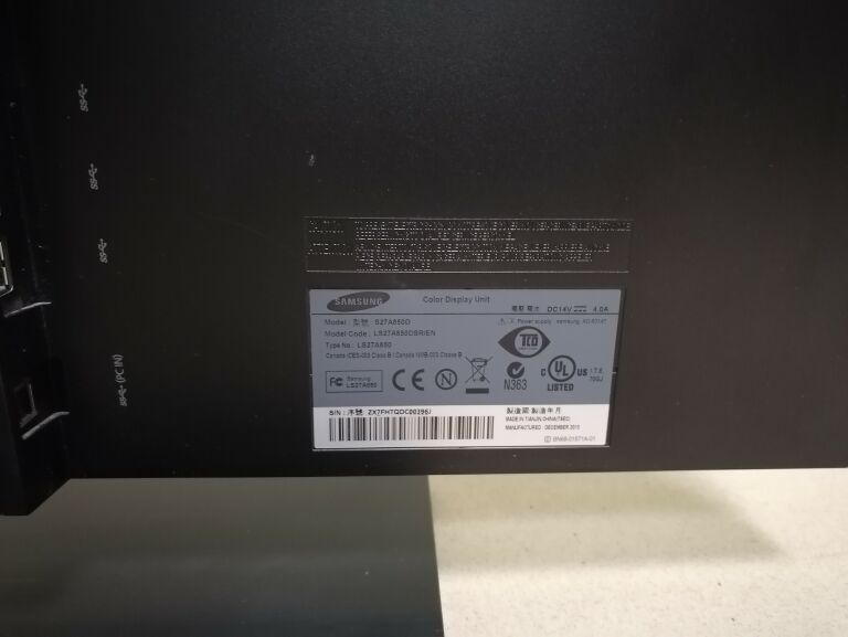 MONITOR SAMSUNG SYNCMASTER 27" S27A850D