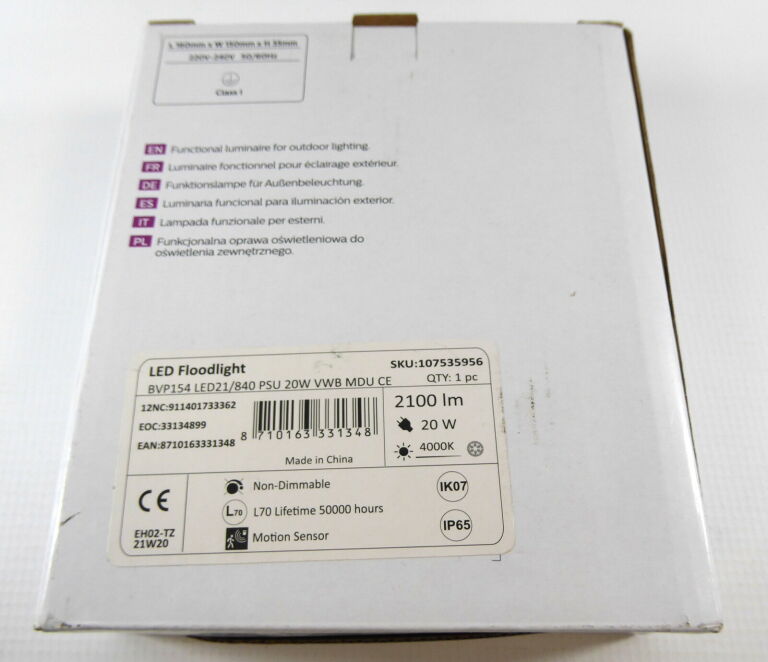 NAŚWIETLACZ Z CZUJNIK RUCHU BVP154 LED21/840 20W