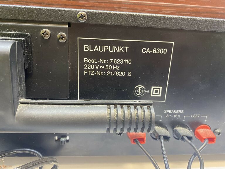AMPLITUNER BLAUPUNKT CA-6300 + 4 GŁOŚNIKI