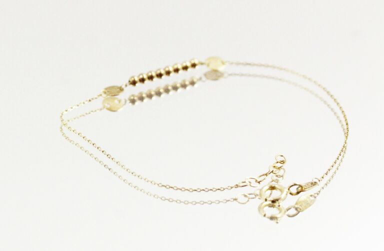 nowa-zlota-bransoletka-kulki-333-195cm-090g-dlugosc-calkowita-1900