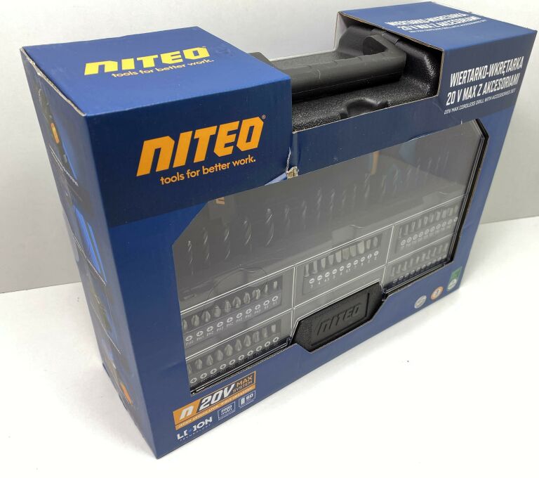 WIERTARKO-WKRĘTARKA NITEO 20V MAX Z AKCESORIAMI