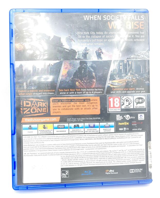 TOM CLANCY'S THE DIVISION PS4