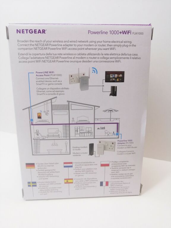WZMACNIACZ SYGNAŁU WIFI NETGEAR POWERLINE 1000+