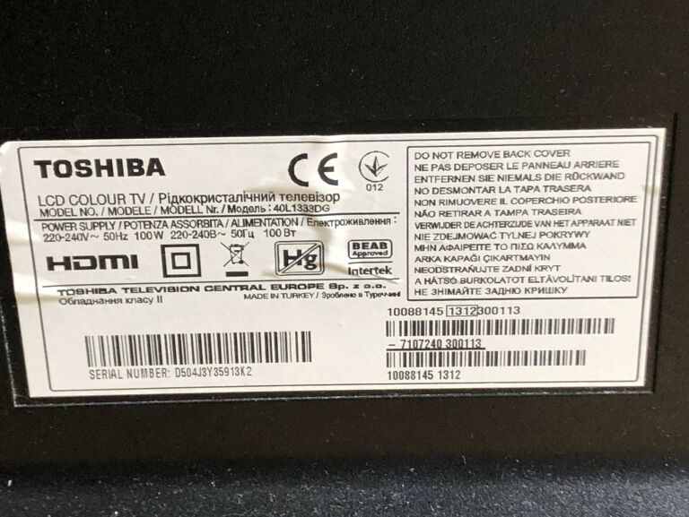 TELEWIZOR TOSHIBA 42'' 40L1333DG