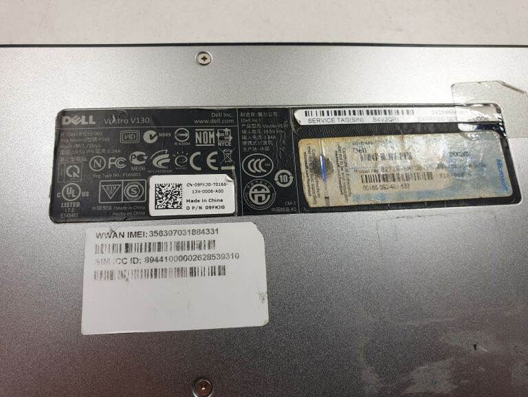 LAPTOP DELL VOSTRO V130 I3 4/128GB