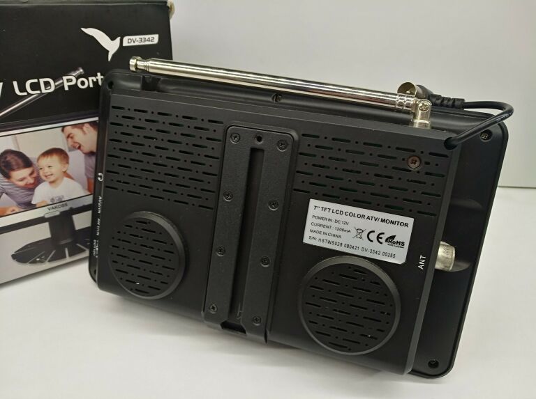 TELEWIZOR PRZENOŚNY VACOSS TV LCD 7" KOMPLET